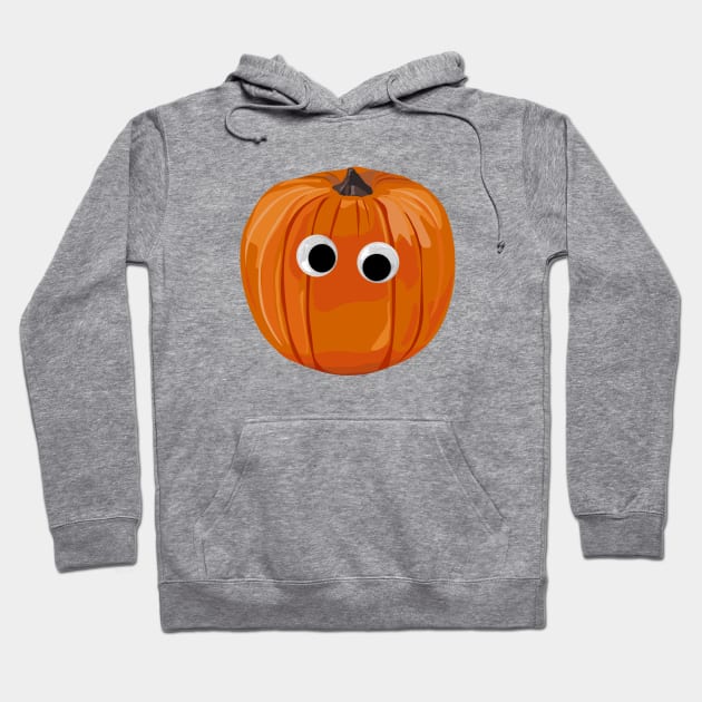 Googly eyed pumpkin Hoodie by helengarvey